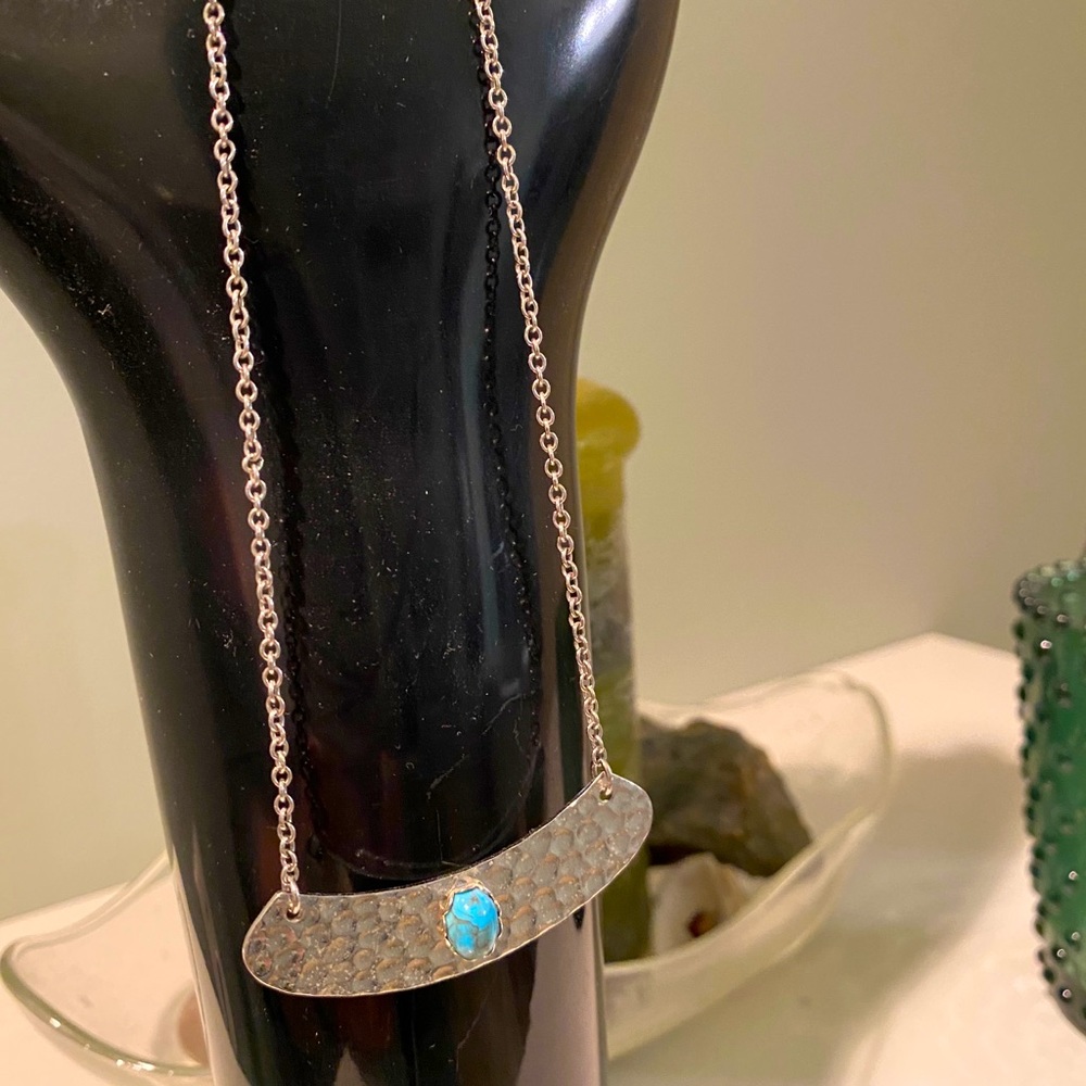 Silver and Turquoise Necklace